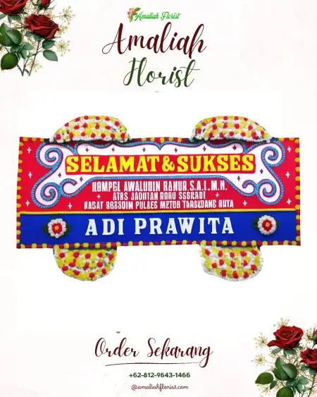 Papan Bunga Ucapan Selamat Luwang